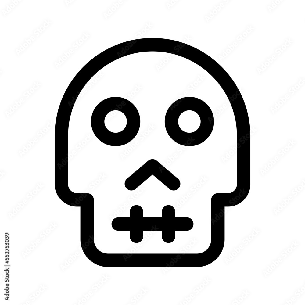 Skull Icon Vector Symbol Design Illustration Skull Icon Vector Symbol Design Illustration