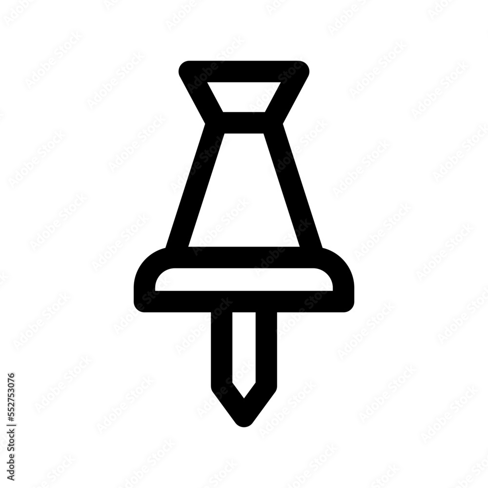 Paper Pin Icon Vector Symbol Design Illustration Paper Pin Icon Vector Symbol Design Illustration