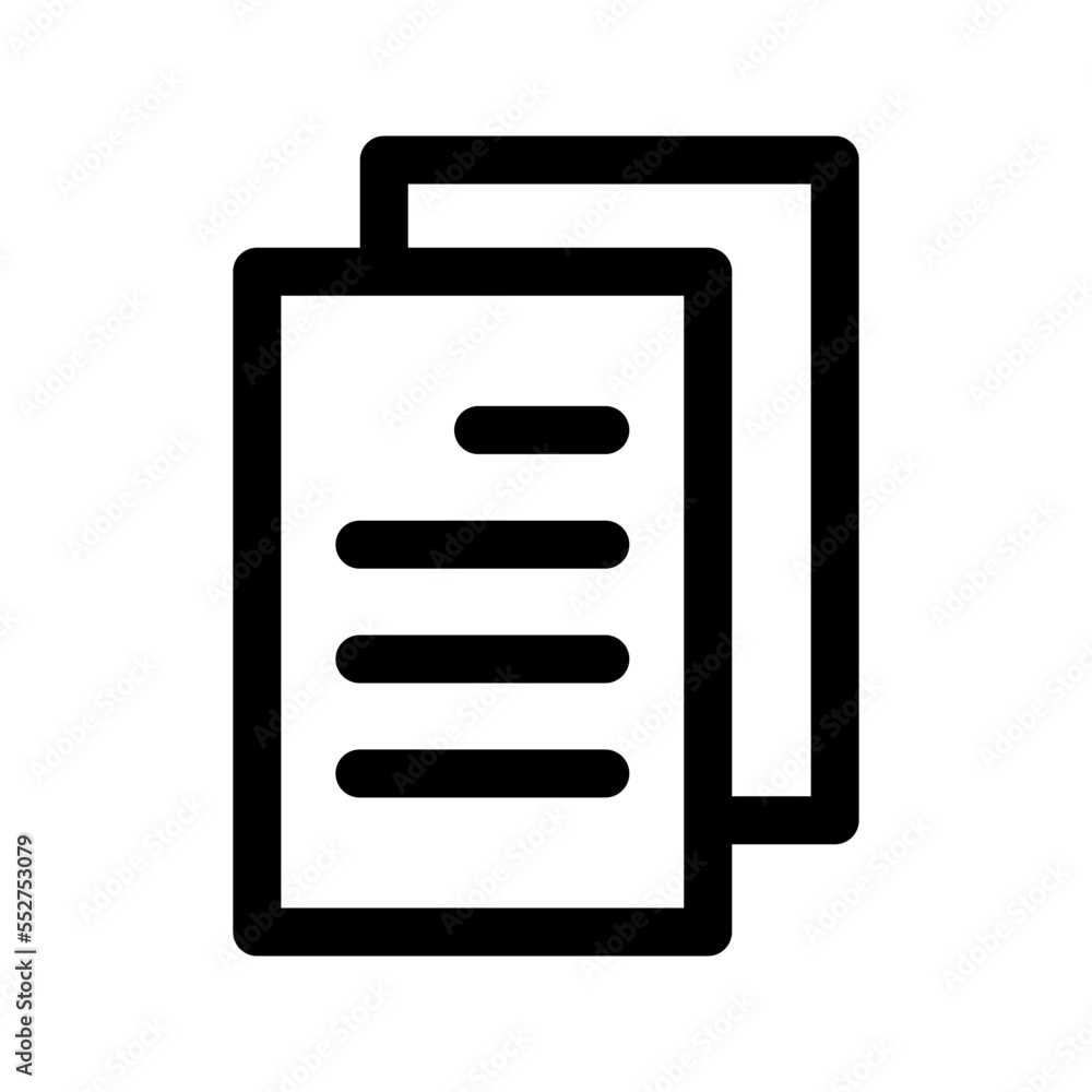 Files Icon Vector Symbol Design Illustration