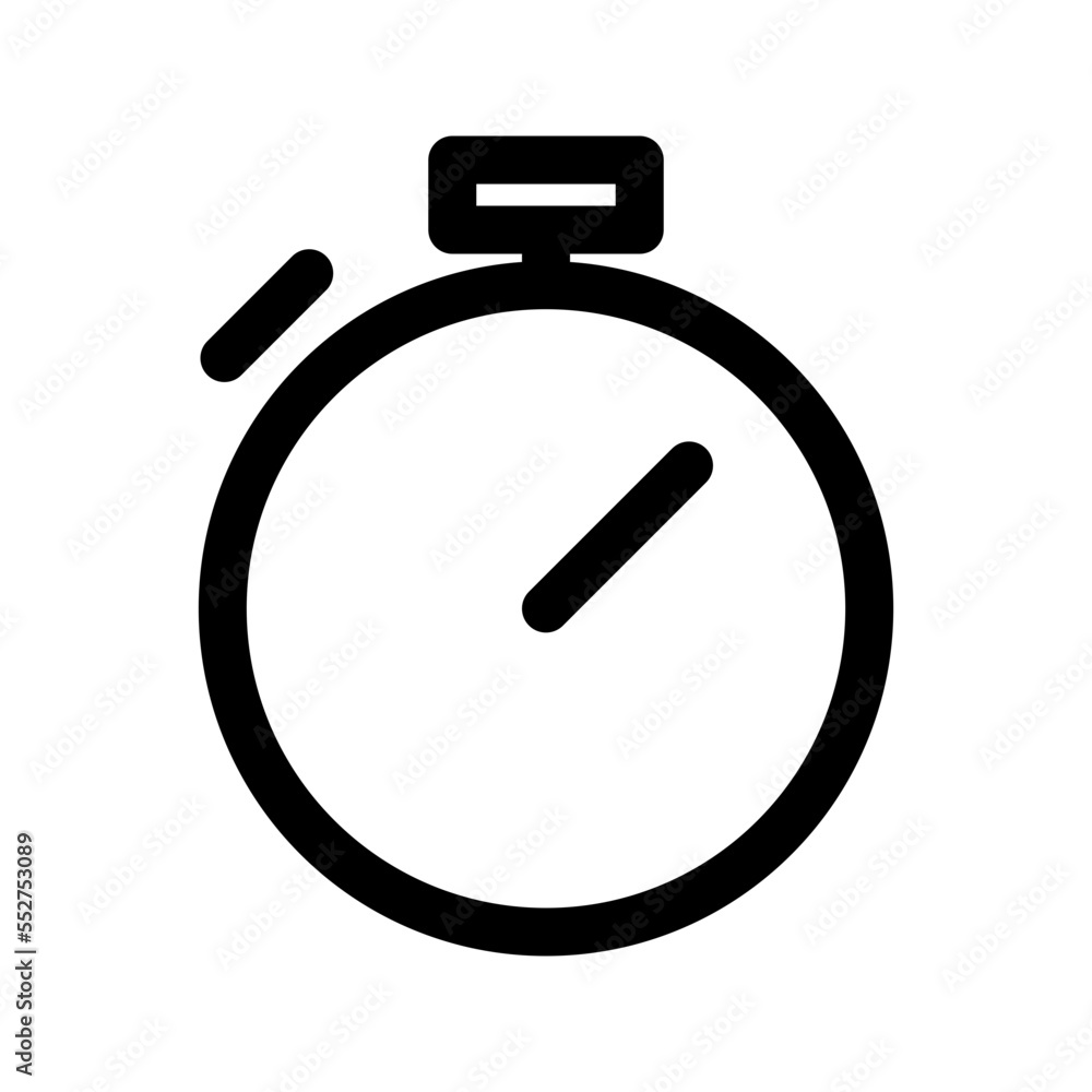 Stopwatch Icon Vector Symbol Design Illustration Stopwatch Icon Vector Symbol Design Illustration