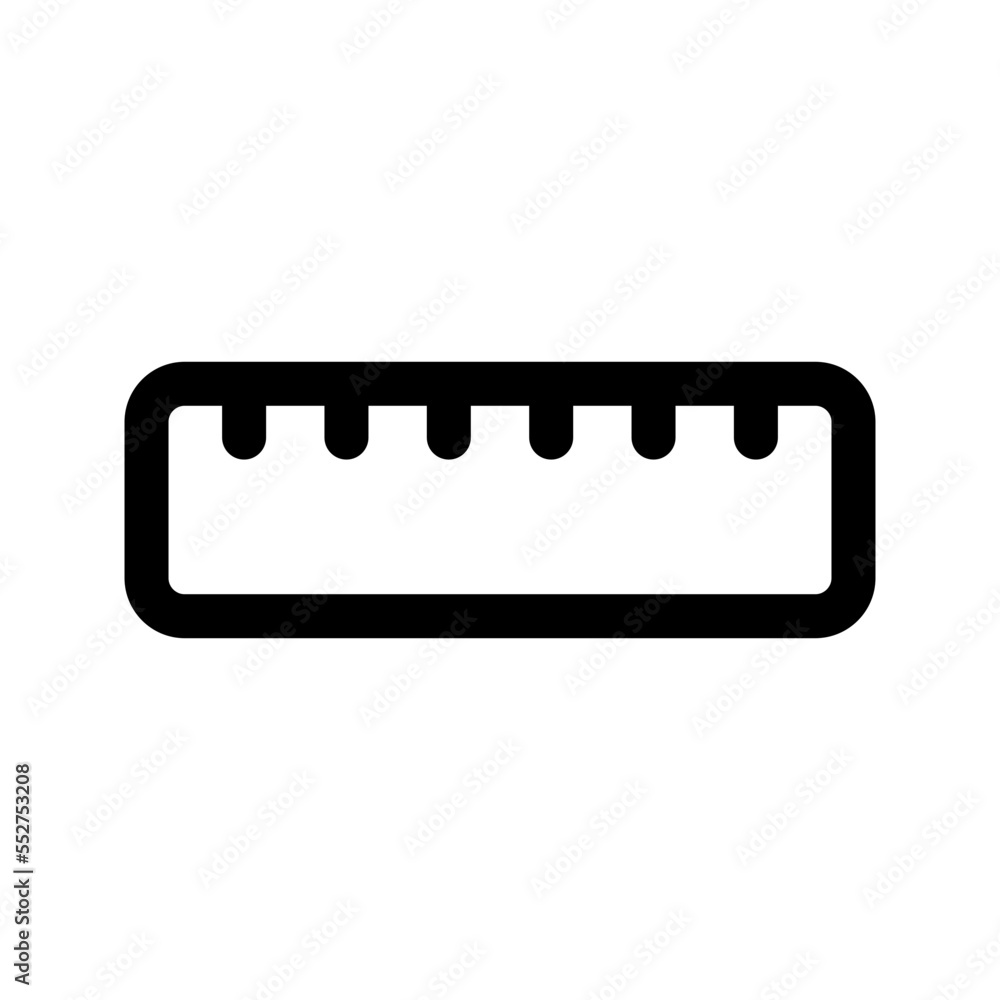 Ruler Icon Vector Symbol Design Illustration Ruler Icon Vector Symbol Design Illustration