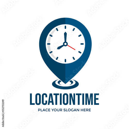 Location Time Logo Vector