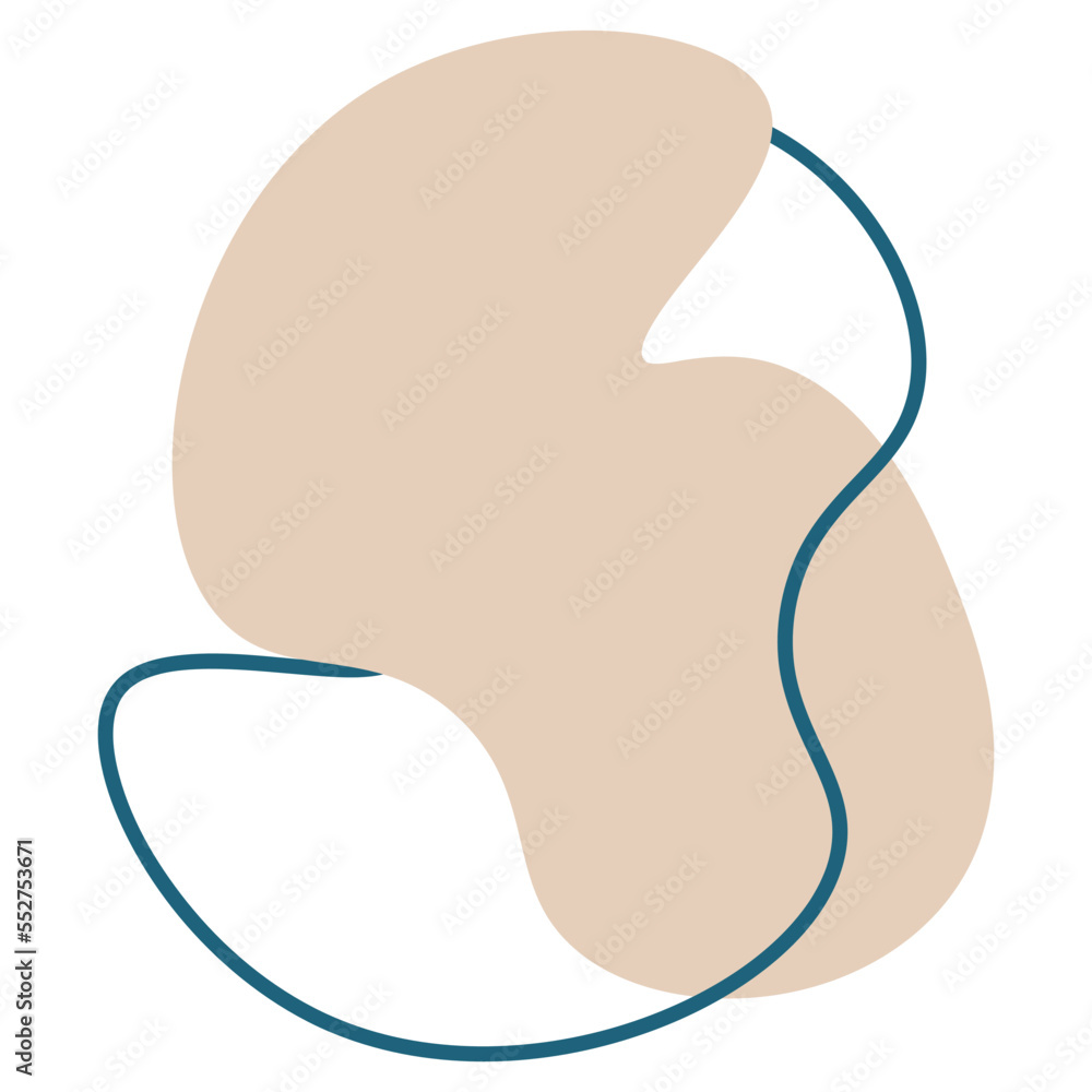 Obraz premium Organic Blob Shape Element