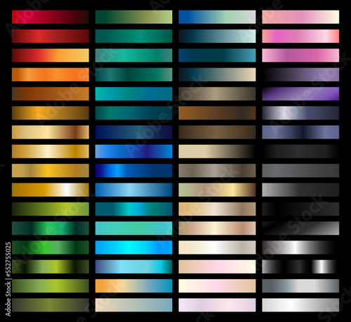 Metal Gradient Collection of Every Color Swatches