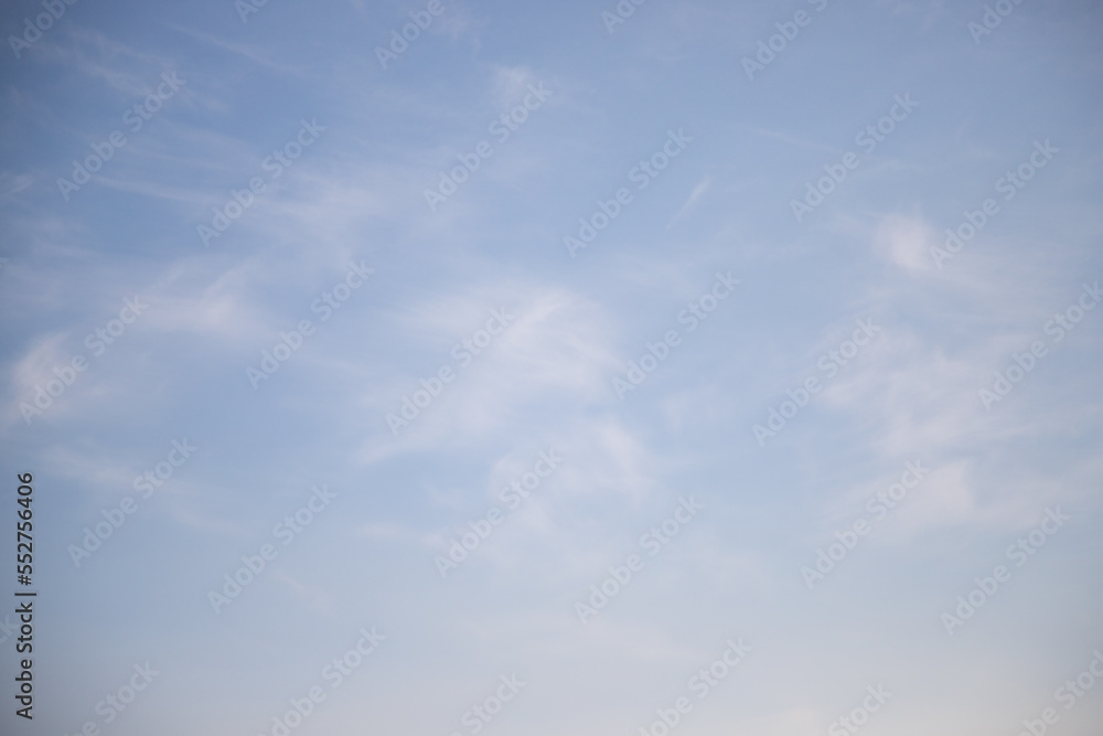 Blue sky background, white cirrus clouds. Blue sky background, white cirrus clouds.