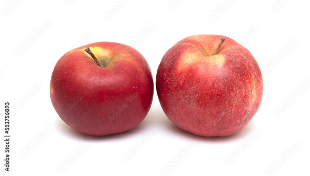Ripe apples on a white background. Ripe apples on a white background.