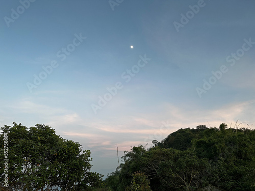 sunset over the mountains 