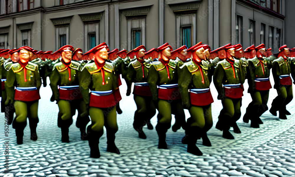 Soviet Propaganda Generated By AI Stable Diffusion 2.1 Stock