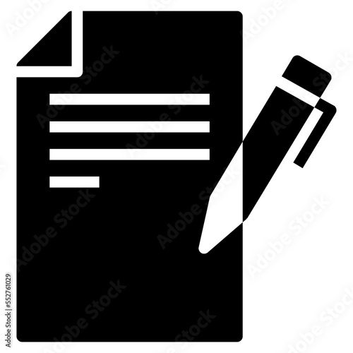 copywriting glyph icon