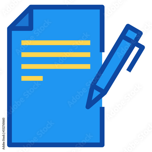 copywriting two tone icon