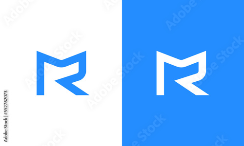 rm, mr initial letters monogram lettermark logo icon