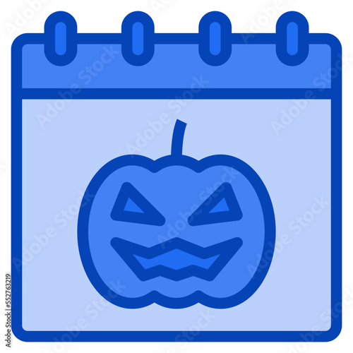 halloween blue icon