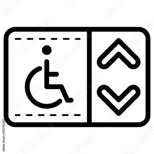 wheelchair lift icon