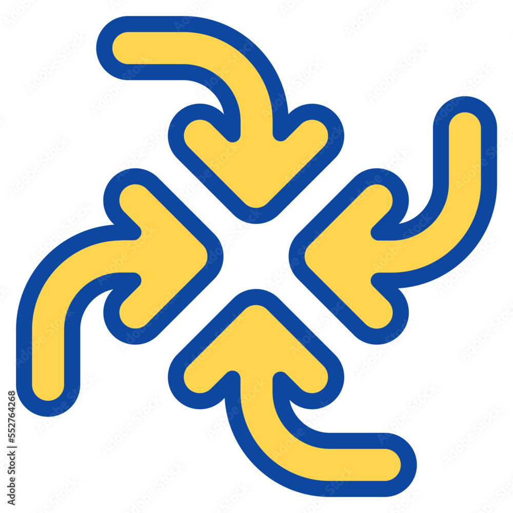 Obraz premium center point two tone icon