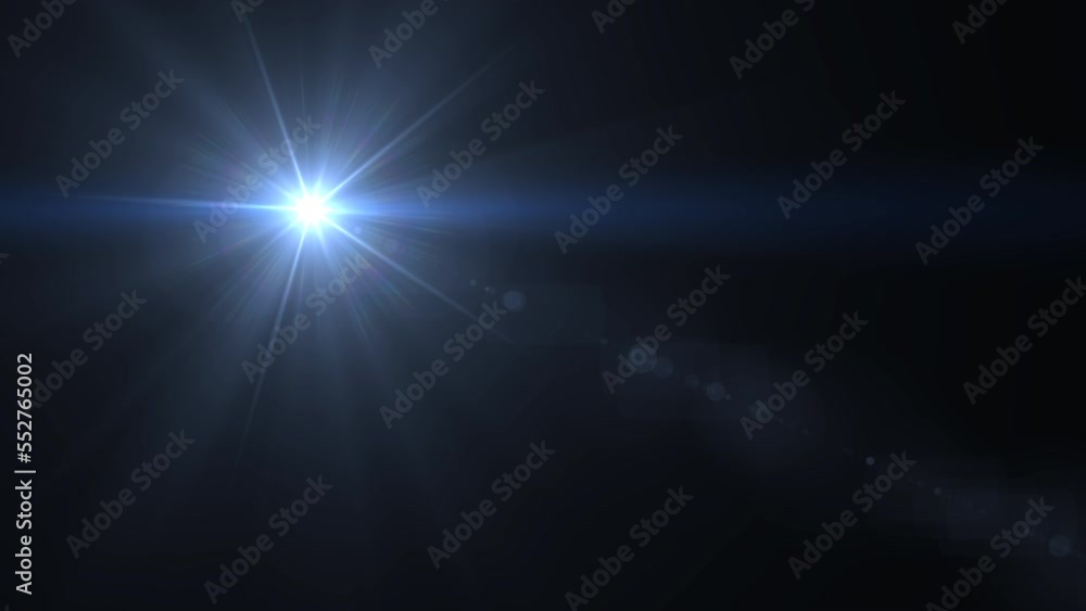 lens flare effects on black background Stock Video | Adobe Stock