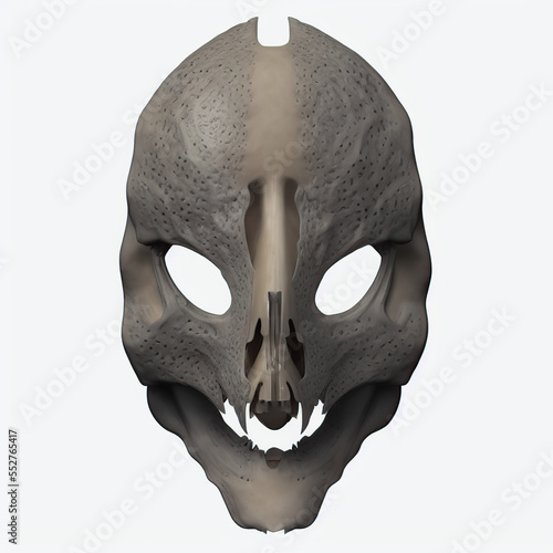 Alien skull mask. Digital i...