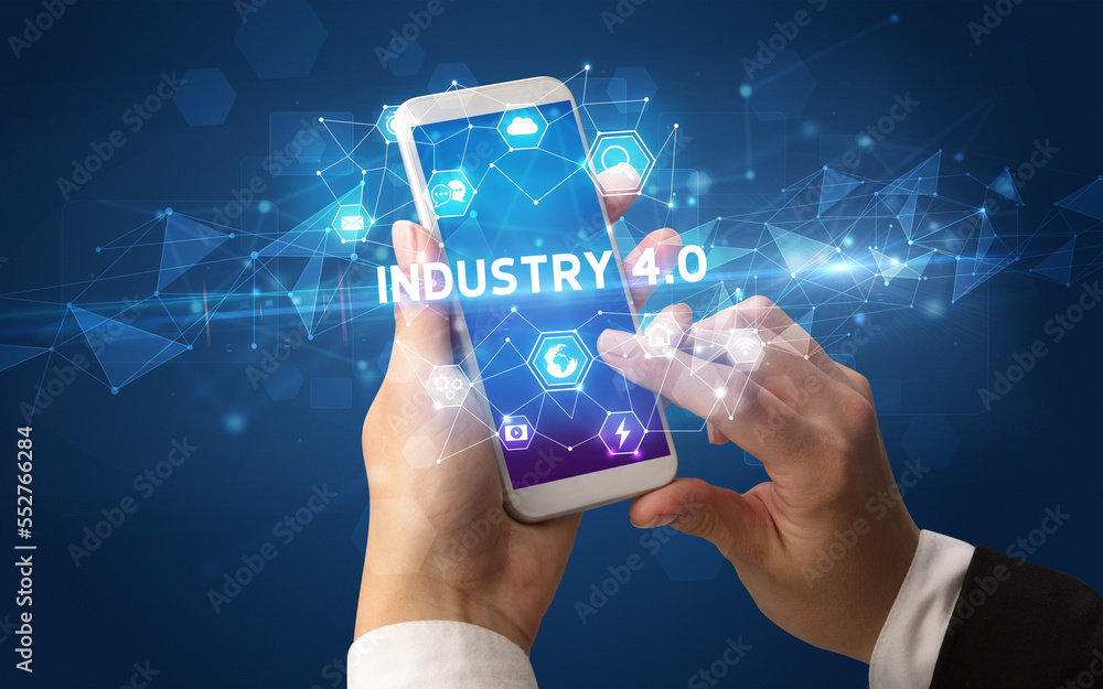 Hand using smartphone with technology concept Hand using smartphone with technology concept