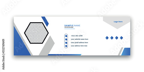 Unique  professional modern email signature design