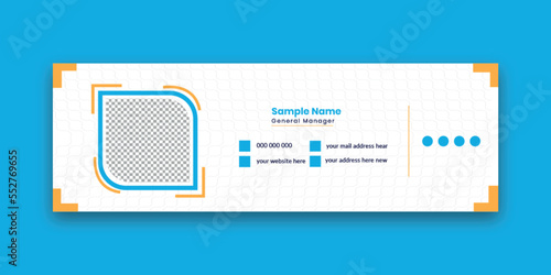 Corporate email signature templates. and personal social media cover      