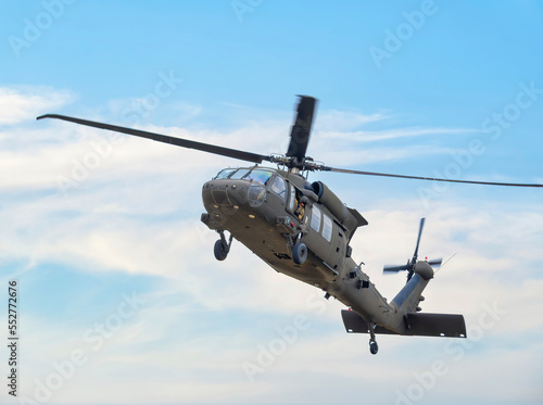 Fototapeta Naklejka Na Ścianę i Meble -  United States military helicopter. Combat US air force