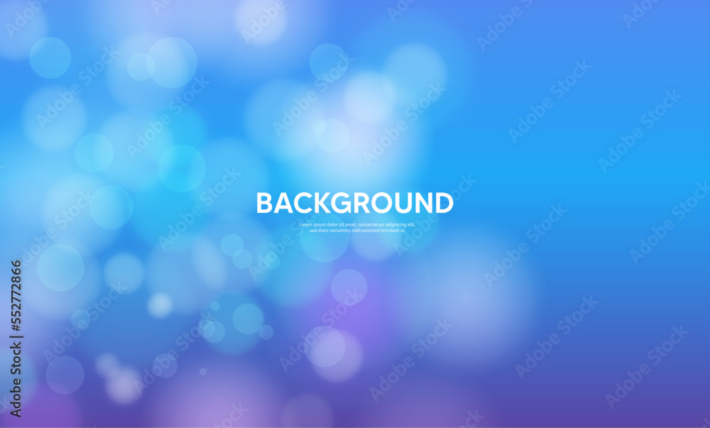 abstract blue background with bokeh, blue bokeh