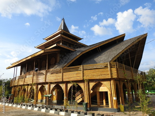 Bamboo mosque, Kiram Village, South Kalimantan, Indonesia