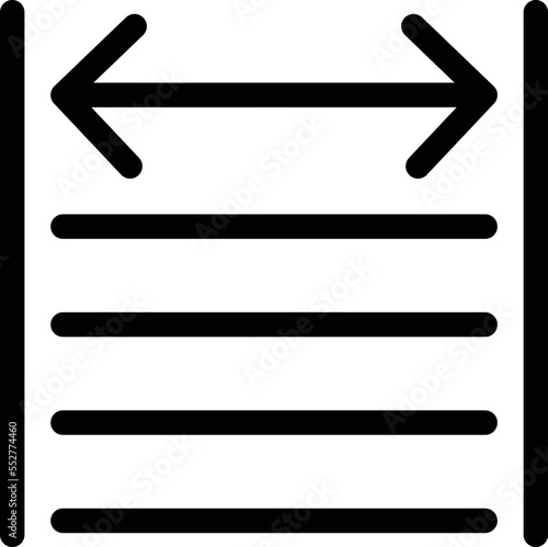 Text Align Vector Icon
