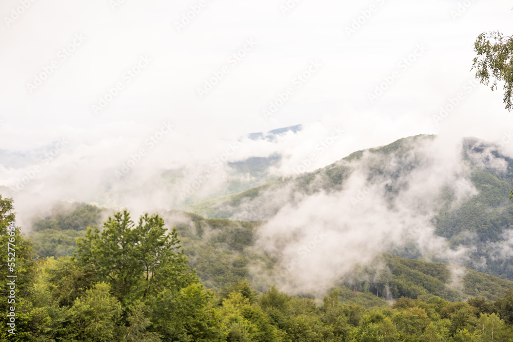 Mountain path on hill in summer landscape Mountain path on hill in summer landscape