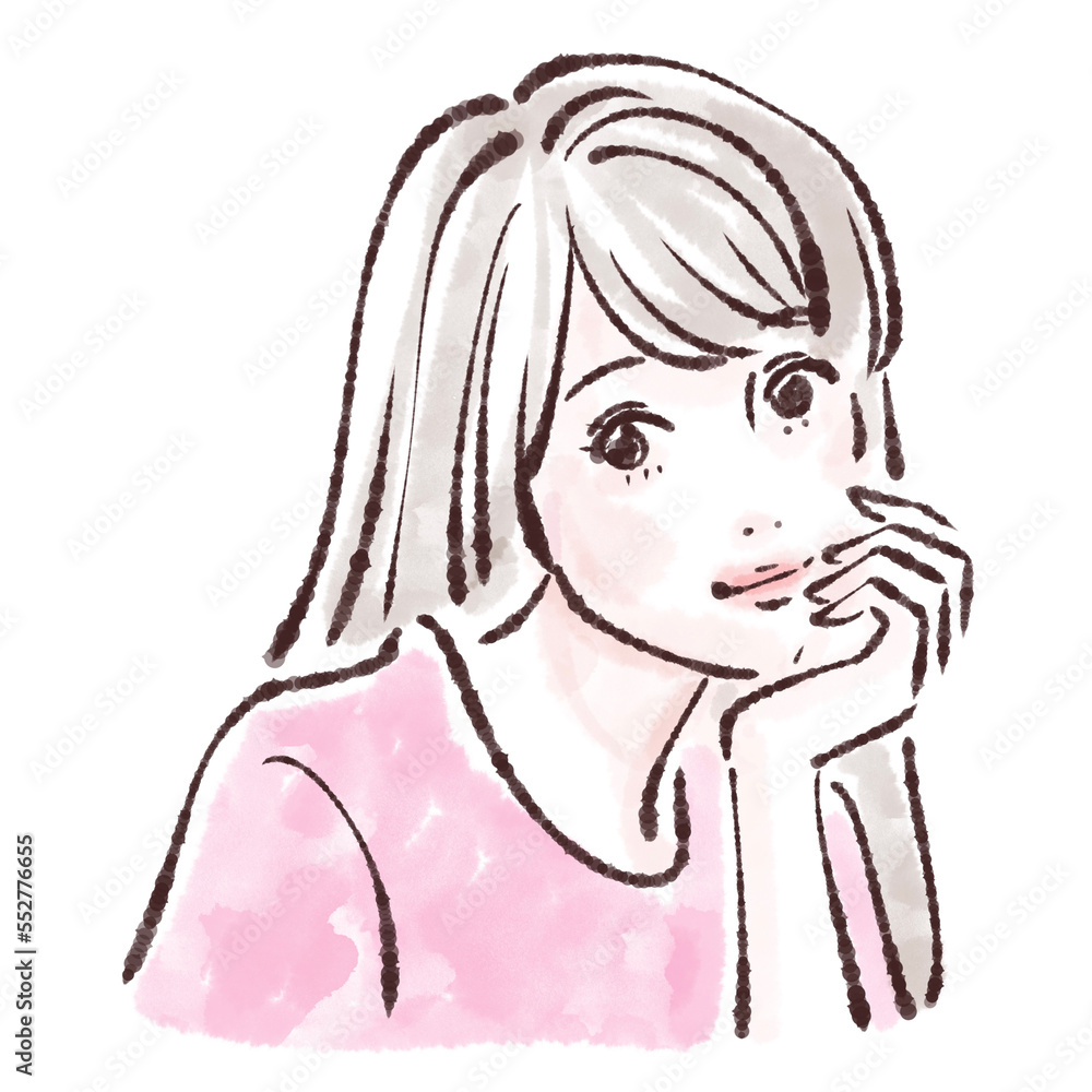 女性のイラスト素材 女性のイラスト素材