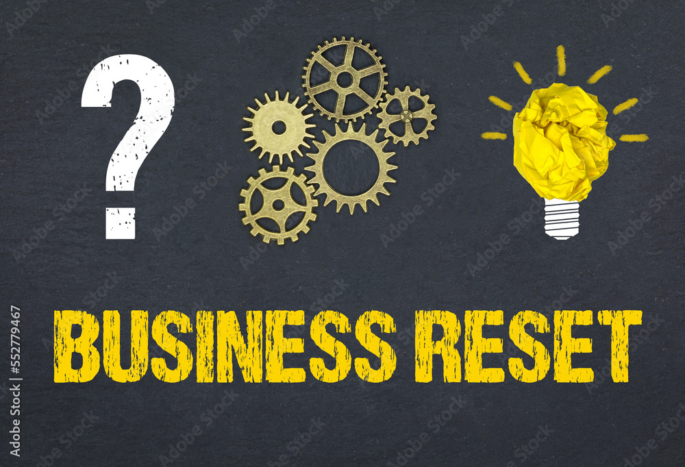 Obraz premium Business reset 