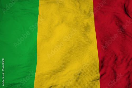 Malian flag in 3D rendering