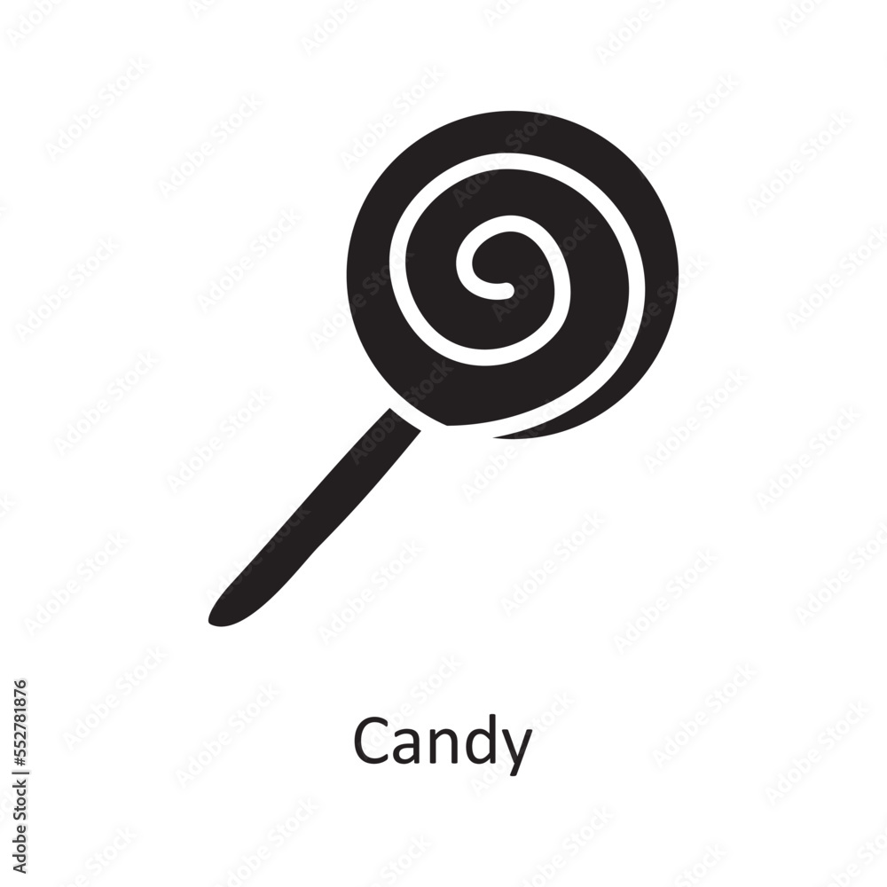 Candy vector Solid Icon Design illustration. Christmas Symbol on White background EPS 10 File Candy vector Solid Icon Design illustration. Christmas Symbol on White background EPS 10 File
