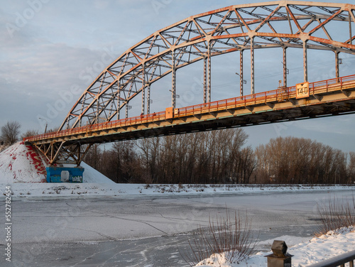Photography bridge in winter