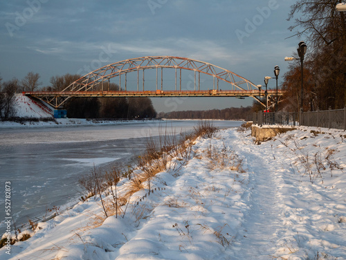 Photography bridge over the river