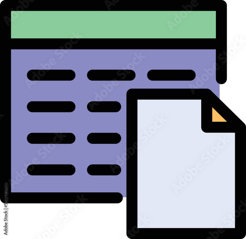 Sheet Format Vector Icon
