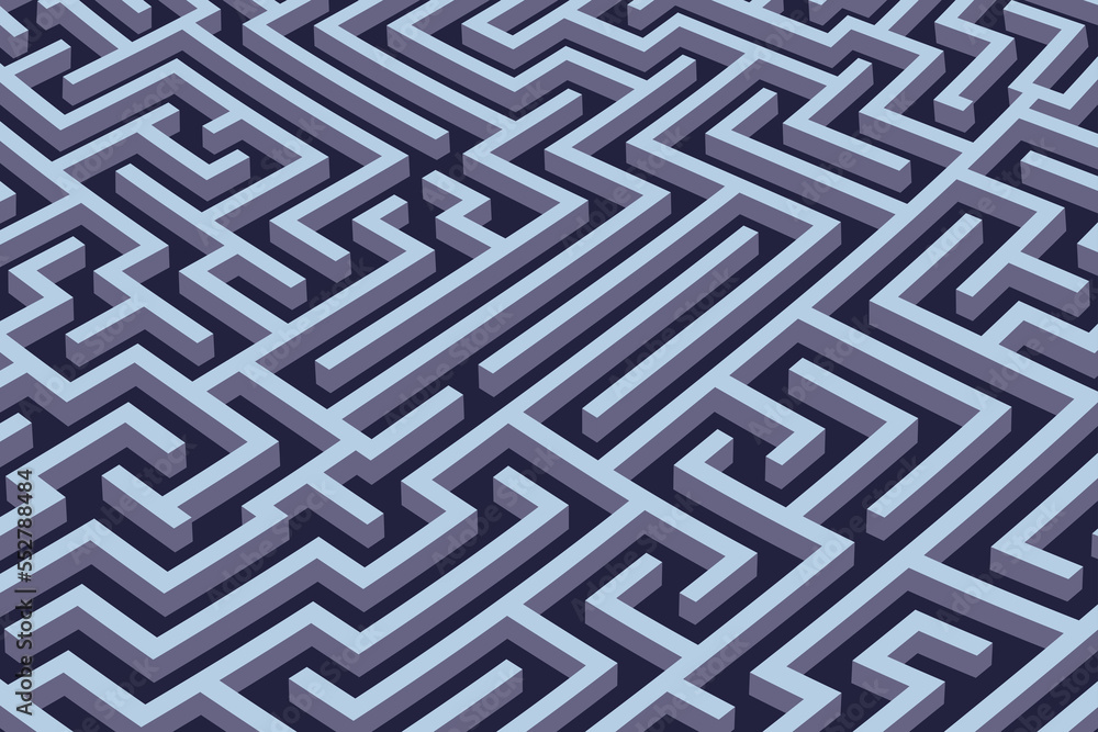 Maze background. Labyrinth with walls and paths, isometric, 3D rendering, abstract backdrop. Maze background. Labyrinth with walls and paths, isometric, 3D rendering, abstract backdrop.
