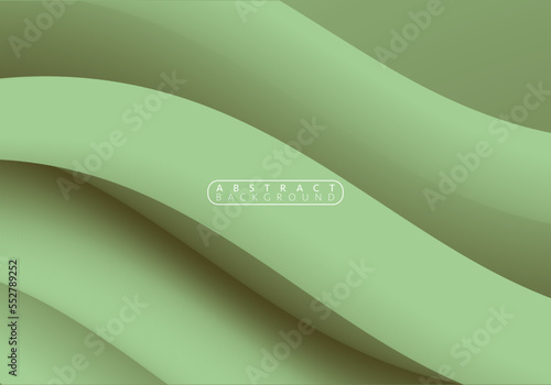 Abstract soft green background. Fluid shapes composition. Cool background design for posters. Vector illustration