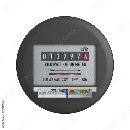 Kilowatt hour electric mete...