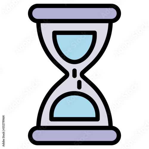 illustration of hourglass