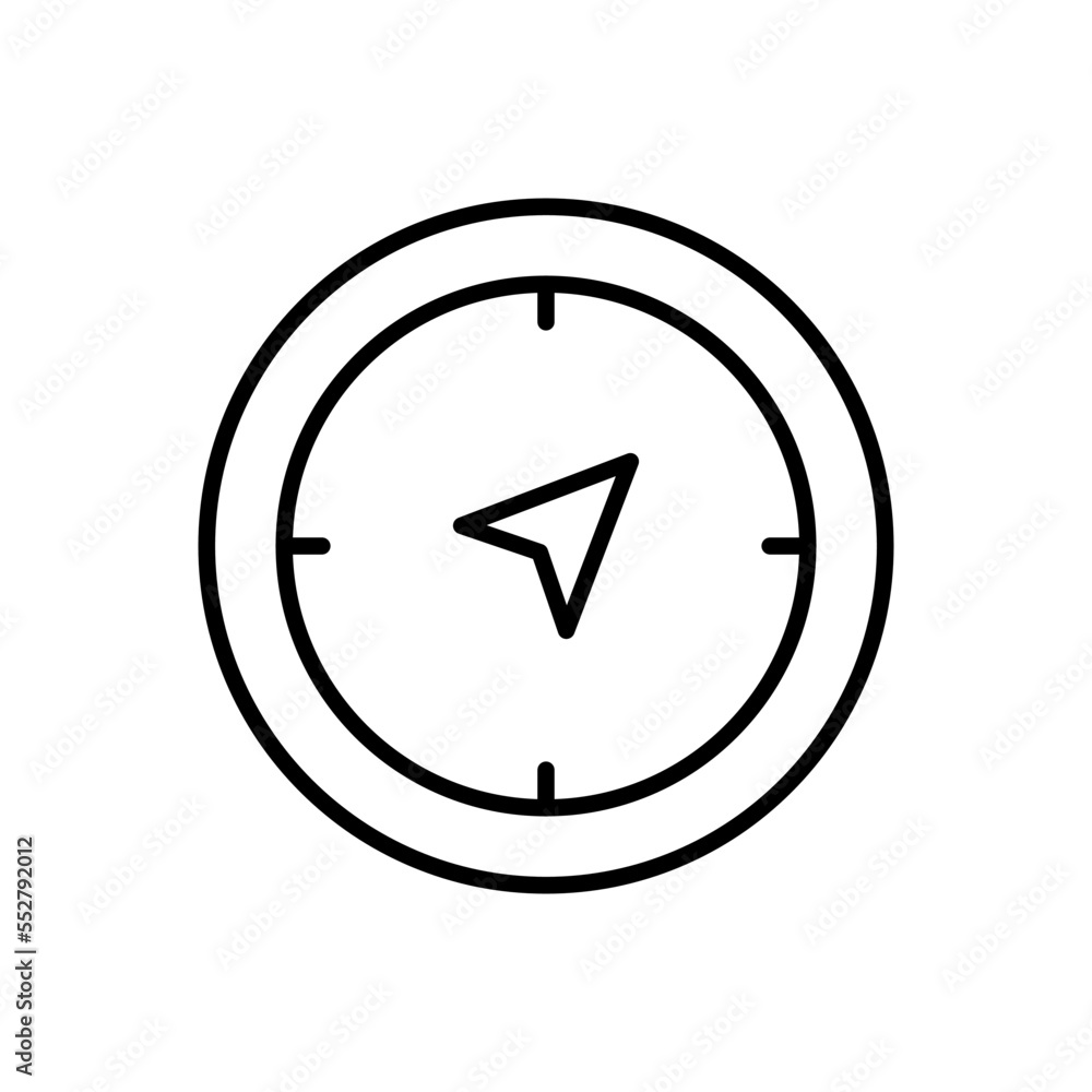 Compass Rose Icon Vector Template Compass Rose Icon Vector Template