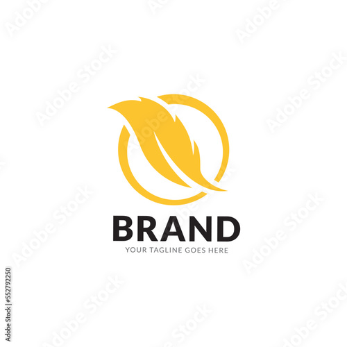 quill quill pen icon, classic stationery illustration.