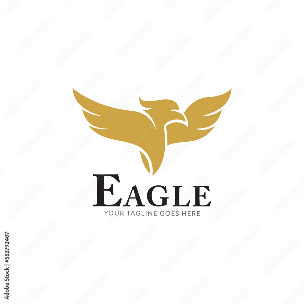 Obraz premium Eagle logo design vector, Illustration