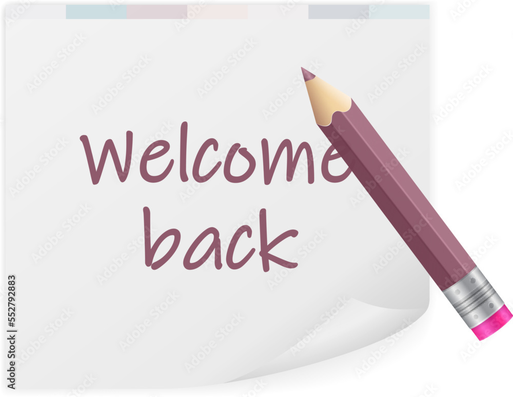 Notepad welcome back text Notepad welcome back text
