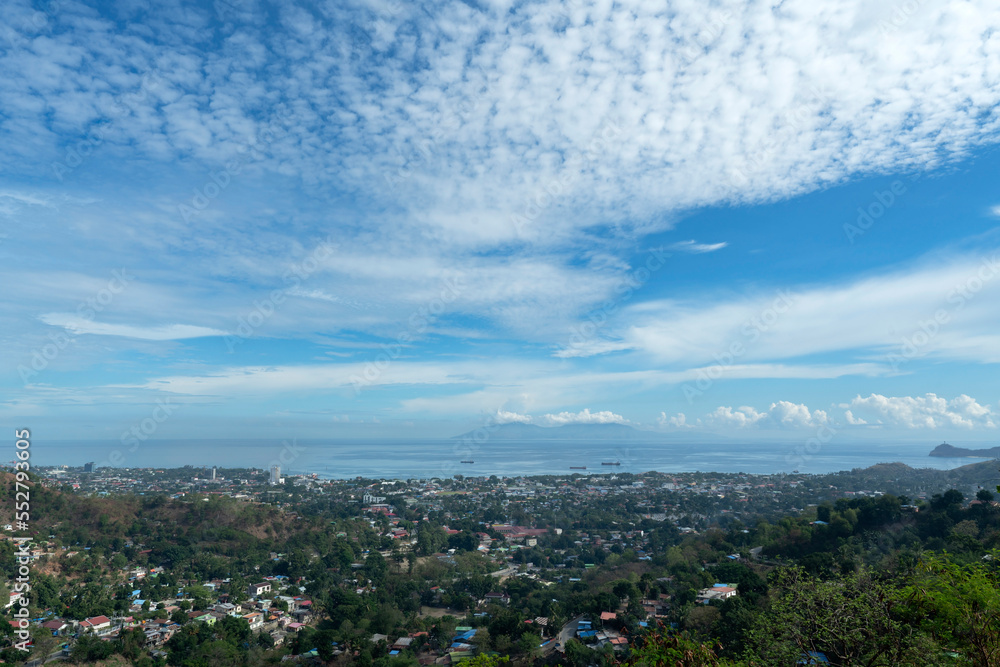Dili, the capital of East Timor with Atauro Island in the background