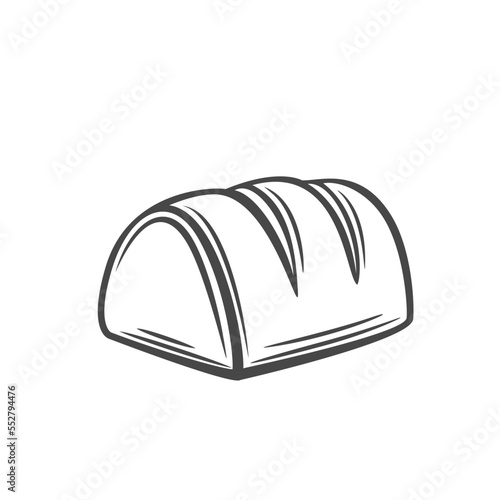 Chocolate candy line icon vector illustration. Hand drawn outline gourmet piece of bonbon box, Belgian choco fondants and single sweet chocolate candy with shell and soft filling, luxury praline
