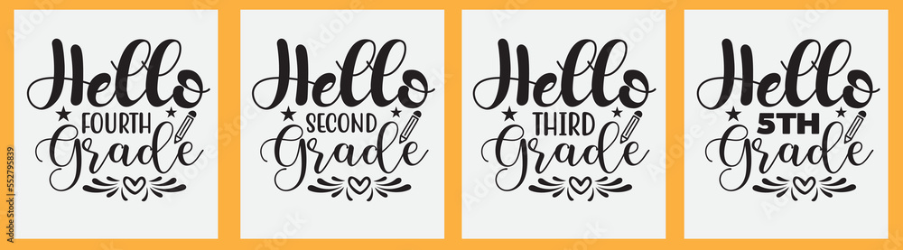 Back to school svg design