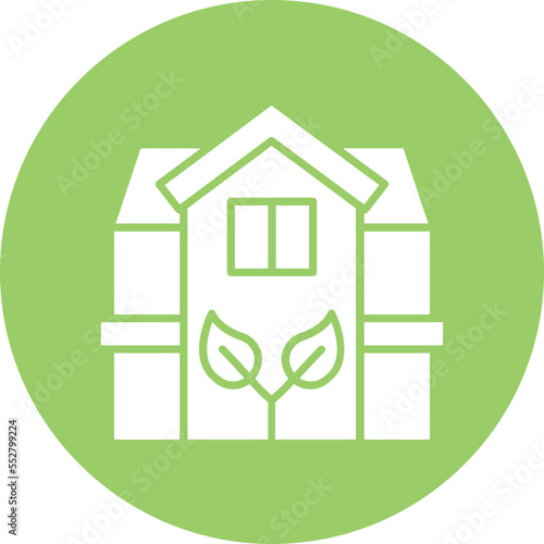 Eco House Icon Style