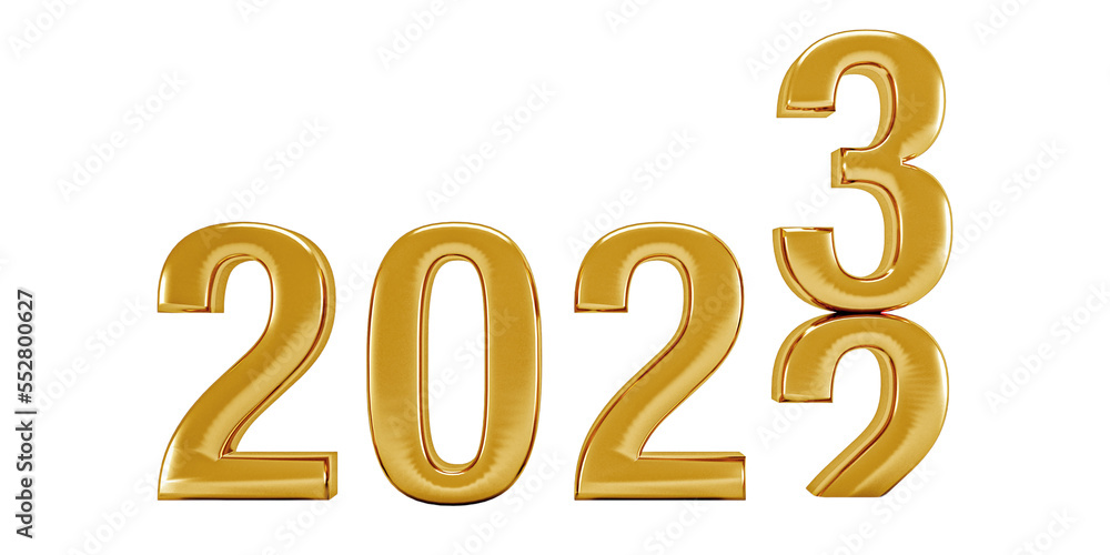 2023 golden text isolated 2023 golden text isolated