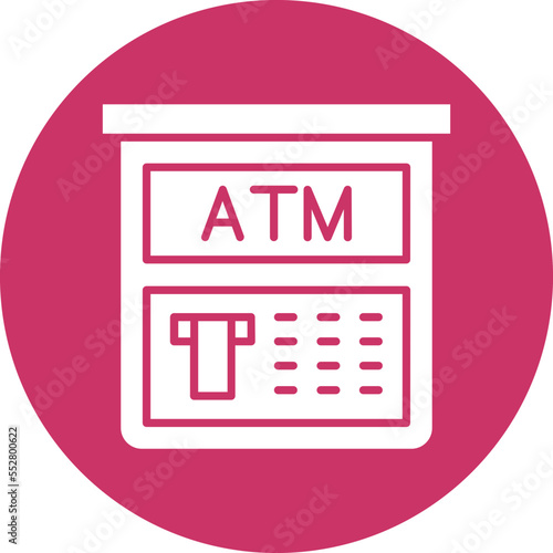 Atm Machine Icon Style