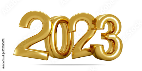 3d golden text new year 2023